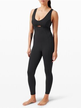 NWT Lululemon Get Centred Onesie Black size 6